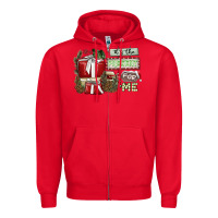 Red It's The Present For Me Zipper Hoodie - SublimationCraftShop
