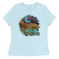 Baby Blue neon moon Ladies Tee - SublimationCraftShop