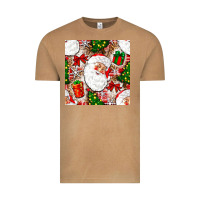 Vintage Camel Christmas Santa Claus and gift box Vintage Tee - NancyCooperArtShop