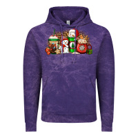 Cloud Purple Christmas snow coffee cups Vintage Hoodie - Jasminsmagicworld