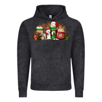 Vintage Black Christmas snow coffee cups Vintage Hoodie - Jasminsmagicworld