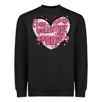 Black my valentine has paws Heavyweight Sweatshirt - MaliasSmallBusiness