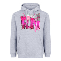 Heather Grey Breast Cancer RN Registered Nurse Heavyweight Hoodie - texasbilliewilder