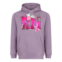 Lavender Breast Cancer RN Registered Nurse Heavyweight Hoodie - texasbilliewilder