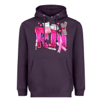 Plum Breast Cancer RN Registered Nurse Heavyweight Hoodie - texasbilliewilder