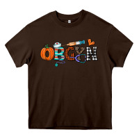 Chocolate Brown obgyn Heavy Core Tee - CowhideDigitalArt