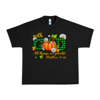Black with god all things are possible Urban Heavy Tee - AdoDesignShop
