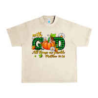 Sandshell with god all things are possible Urban Heavy Tee - AdoDesignShop