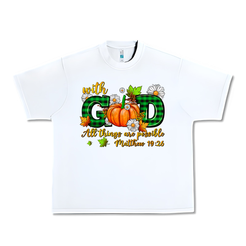 With God All Things Are Possible Urban Heavy Tee by AdoDesignShop | Teevron