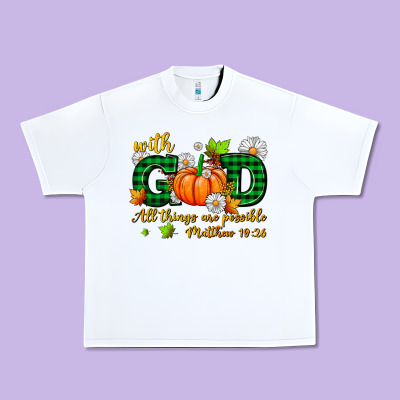 With God All Things Are Possible Urban Heavy Tee Designed By Adodesignshop