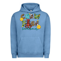Pigment Pebble Blue Crawfish season Urban Hoodie - FaDigitalArtStudio