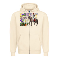 Sandshell cosmic cowgirl Zipper Hoodie - SublimationCraftShop