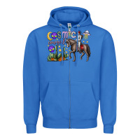 True Royal cosmic cowgirl Zipper Hoodie - SublimationCraftShop