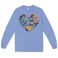 Colony Blue vanilla eggs sugar cocoa and kitchen heart Long Sleeve Tee - MaliasSmallBusiness