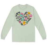 Matcha vanilla eggs sugar cocoa and kitchen heart Long Sleeve Tee - MaliasSmallBusiness