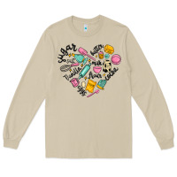 Mushroom vanilla eggs sugar cocoa and kitchen heart Long Sleeve Tee - MaliasSmallBusiness