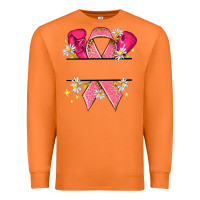 Carrot Personalized Breast Cancer ribbon Premium Sweatshirt - NancyCooperArtShop