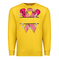 Lemon Personalized Breast Cancer ribbon Premium Sweatshirt - NancyCooperArtShop