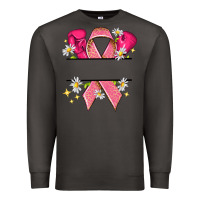 Smoke Personalized Breast Cancer ribbon Premium Sweatshirt - NancyCooperArtShop