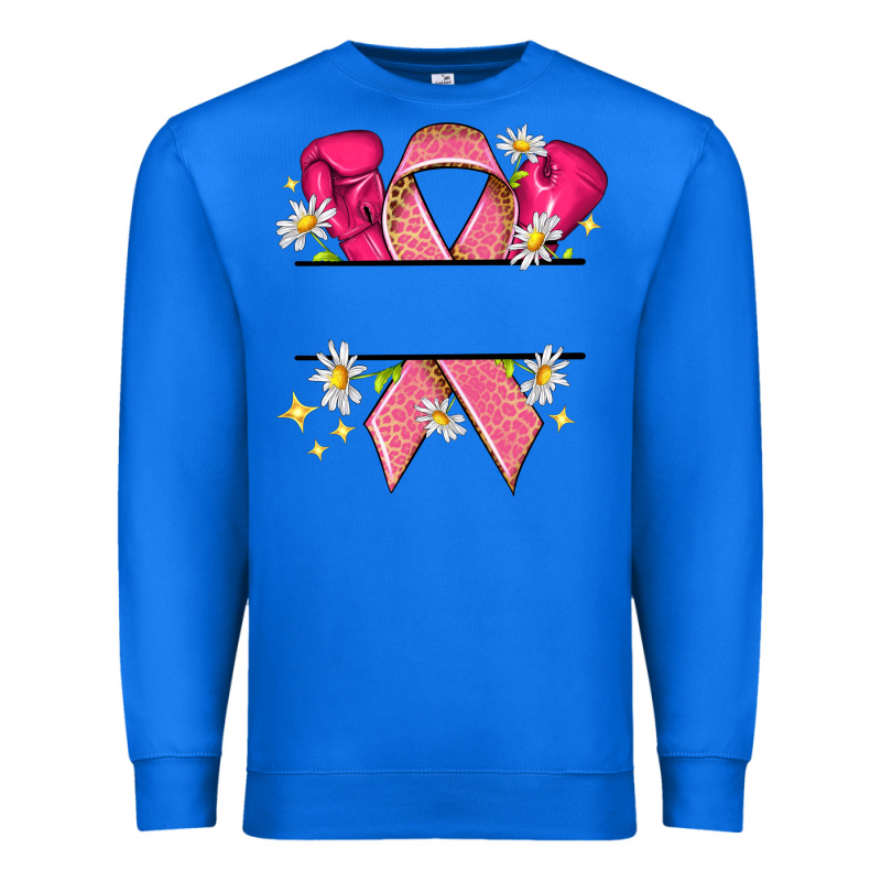 Personalized Breast Cancer Ribbon Premium Sweatshirt by NancyCooperArtShop | Teevron