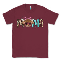 Burgundy mama cow Classic Tee - MaliasSmallBusiness