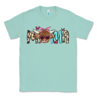Seafoam mama cow Classic Tee - MaliasSmallBusiness