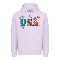 Lilac USA 4th of july Premium Hoodie - HowdyJamesFarm