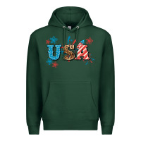 Sports Green USA 4th of july Premium Hoodie - HowdyJamesFarm
