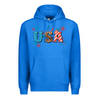 True Royal USA 4th of july Premium Hoodie - HowdyJamesFarm