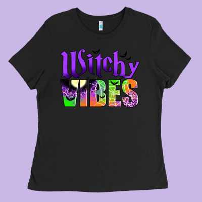 Witchy Vibes Ladies Tee Designed By Jahusdesignshop