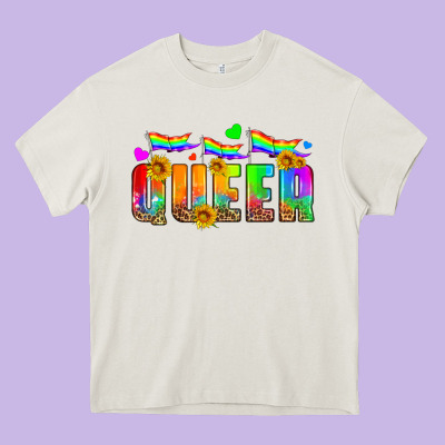 Queer Heavy Core Tee Designed By Hra Design Shop