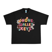 Black phone wallet keys Urban Heavy Tee - MaliasSmallBusiness