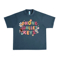 Midnight Navy phone wallet keys Urban Heavy Tee - MaliasSmallBusiness