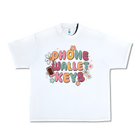 White phone wallet keys Urban Heavy Tee - MaliasSmallBusiness