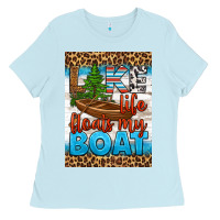 Lake Life Floats My Boat Air Freshener Ladies Tee | Teevron