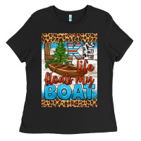 Black lake life floats my boat air freshener Ladies Tee - HRA Design Shop