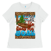 White lake life floats my boat air freshener Ladies Tee - HRA Design Shop