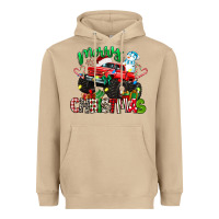 Mushroom merry christmas monster truck Heavyweight Hoodie - texasbilliewilder