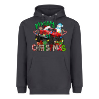 Smoke merry christmas monster truck Heavyweight Hoodie - texasbilliewilder