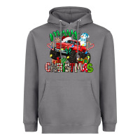 Storm merry christmas monster truck Heavyweight Hoodie - texasbilliewilder
