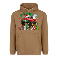 Toasted Coconut merry christmas monster truck Heavyweight Hoodie - texasbilliewilder