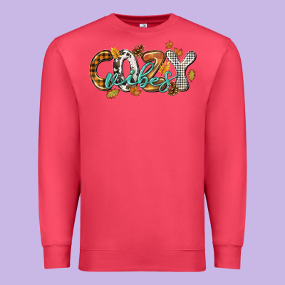 Cozy Vibes Premium Sweatshirt Designed By Nancycooperartshop