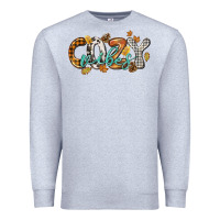 Heather Grey Cozy vibes Premium Sweatshirt - NancyCooperArtShop