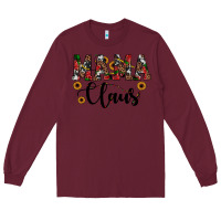 Burgundy mama claus Long Sleeve Tee - JahusDesignShop