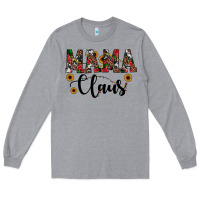 Heather Grey mama claus Long Sleeve Tee - JahusDesignShop