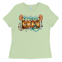 Matcha dialysis crew Ladies Tee - CowhideDigitalArt