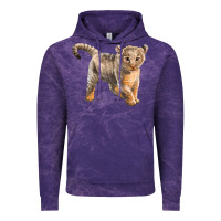 Cloud Purple baby lion Vintage Hoodie - LillyAllenDesigns