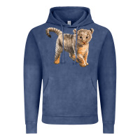 Vintage Denim baby lion Vintage Hoodie - LillyAllenDesigns