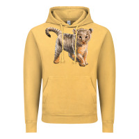 Vintage Mustard baby lion Vintage Hoodie - LillyAllenDesigns