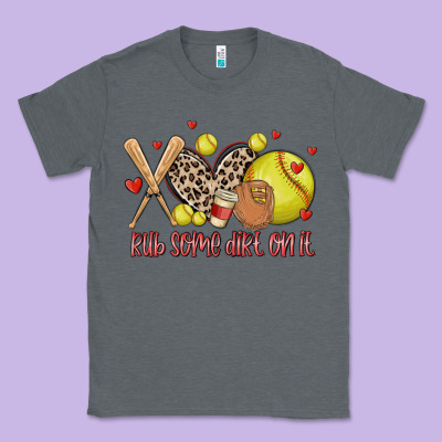 Rub Some Dirt On It Softball Classic Tee Designed By Maliassmallbusiness